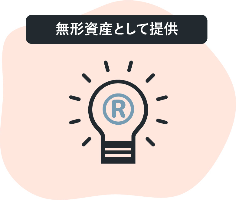 無形資産として提供