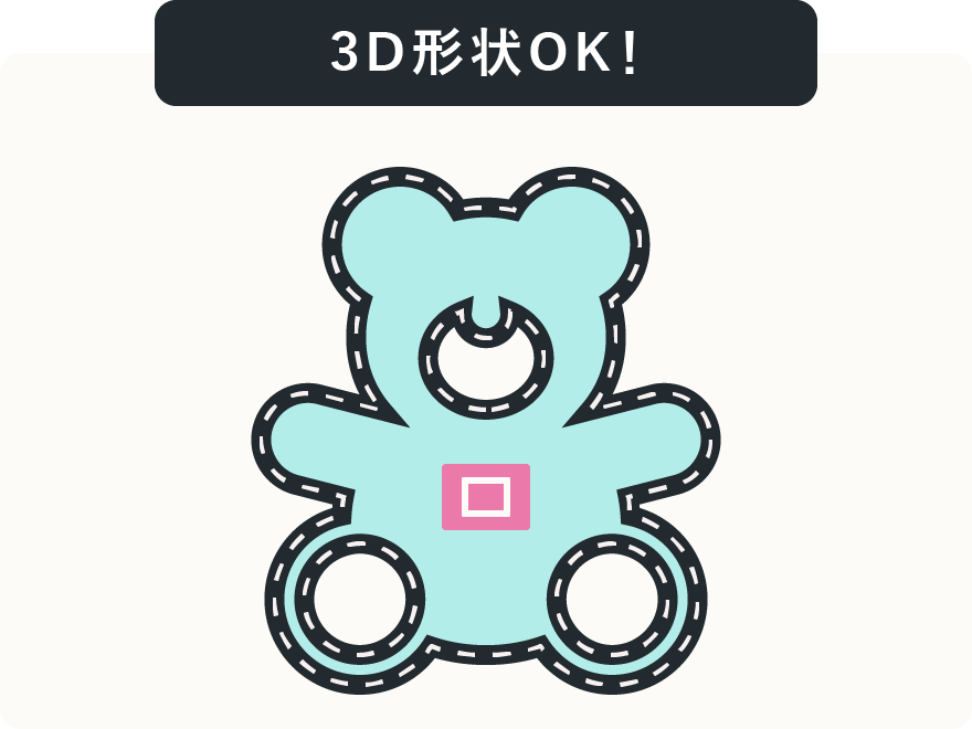 3D形状OK!